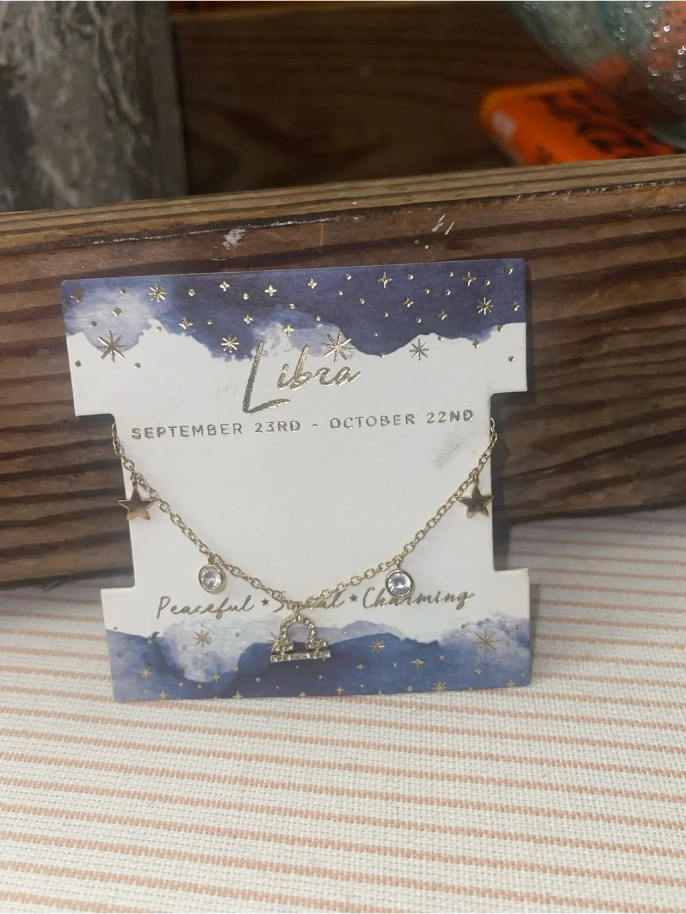 Libra Gold-Tone Zodiac bracelet by